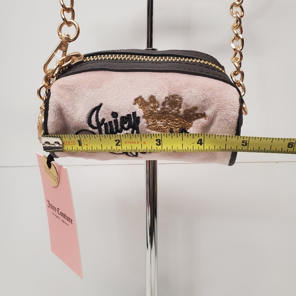 Juicy Couture Mini Bag in Pink with Gold Chain - Picture 2 of 5